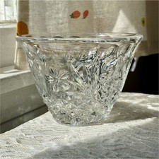 Rare Vintage Midcentury Anna Hütte Lead Crystal Bowl picture