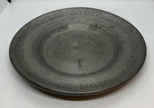 Vintage Drangsgaard Norway Handmade Pewter Norwegian Serving Decorative Plate picture