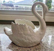 Vintage Ceramic Swan Planter picture