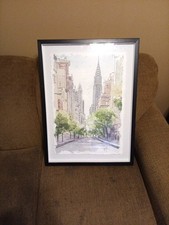 Original Watercolor Painting - New York City Chrysler BuildingMedium: Water picture
