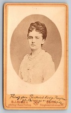 Vintage BJ Hirsch Cabinet Card of Princess Fredrich Karl von PreuBen picture