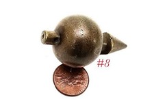 small mini BRASS CARPENTER PLUMB BOB TOOL 3.2 oz picture