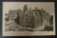 1900s High School Grand Rapids Michigan White Printing Co. MI UDB Postcard  picture