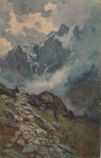 Vintage Postcard Beautiful nature landscape scene picture