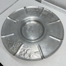 EVERLAST FORGED ALUMINUM LAZY SUSAN APPROX 17.75” DIA 4.75 TALL APPLE/GRAPE/PEAR picture