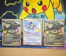 30th Anniversary Pokémon Lot: 2x Rayquaza ex 85/124 + Delcatty 5/109 3 Combo NM picture