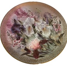Lena Liu Iris Quartet Plate 1991 Symphony of Shimmering Beauty Floral picture