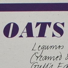 1967 Oats Restaurant Menu Charles Campbell 4 Hollywood Road London England UK picture