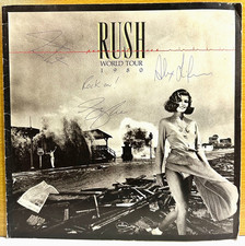 1980 RUSH Permanent Waves Concert Program Signed By 3 Geddy Lee Neil Peart Band picture
