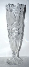 Crystal Glass Vase Bohemia Czech Republic 24% Lead Crystal Vase picture