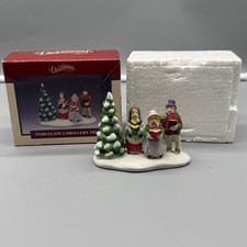 Vintage 1994 Lemax Dickensvale Porcelain Carollers Trio Christmas Village picture