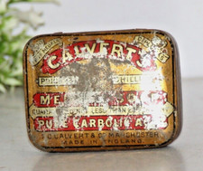 Vintage CALVERT'S Medical Soap Advertising Tin Box England picture