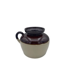 RRP Stoneware Robinson Ransbottom Pottery Co Roseville Ohio Bean Pot Pitcher 7x9 picture