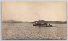 RPPC Little Giant Steam Powered Ferry Gloucester Harbor ME C1901 Postcard AH22 picture