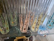 Mcm Fredd Press Pastel Atomic High BallGlasses 1950s picture