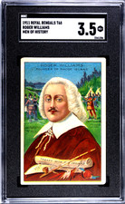 1911 T68 ROGER WILLIAMS Men of History Royal Bengals SGC 3.5 Tobacco Card picture