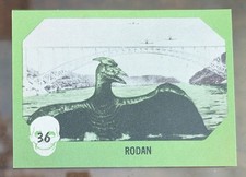 Rodan Rookie Card 1961 GEM MINT Nu Cards White Back 🔥 Godzilla Monster Green 36 picture