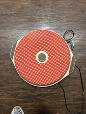 Vtg Salton Hot Pizza Keeper Model WS3 Polka Dots Red Party Warmer Platter 18” picture