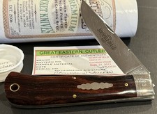 🔥RARE GEC 23 GREAT EASTERN CUTLERY COCOBOLO WOOD TRAPPER POCKET KNIFE 23/25 picture