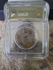 Hoffman Gold 1/2 Gram .5 in Slab Signed by Jack Hoffman ICG GENUINE nugget flake picture