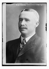 Photo:W.S. Cowherd Portrait Bust 1910s Men Suit Mustache picture