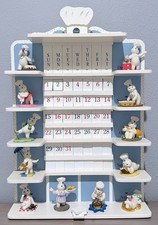 1997 Pillsbury Doughboy Danbury Mint Perpetual Calendar 12 Figures Complete picture