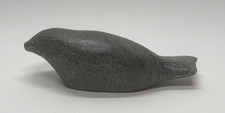 Canadian Eskimo Soapstone Sea Lion Hand Carved 1977 Art Handmade picture