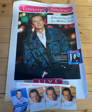 Tommy Steiner bundle poster poster 4 autograph cards live 1996 hits cult picture