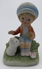 Vintage Homco #1430 Boy with Puppy Figurine Cute picture
