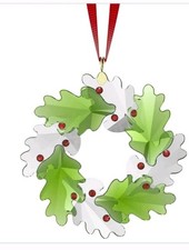 NIB Swarovski 2026 Holiday Exquisite Wreath Christmas Crystal Ornament #5764752 picture