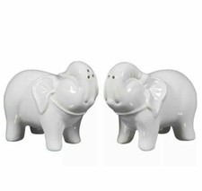 New Home Essentials Elephant Festival Salt & Pepper Shakers Set 74495 White picture