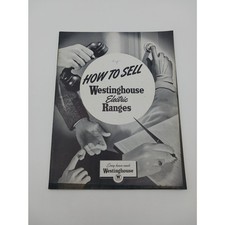 1940 How to Sell Westinghouse Electric Ranges Manual Guide Vintage Appliances picture