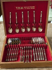 1970's TBM  bronze silverware Service For 6 