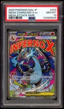 Mega Charizard X EX 223/193 PSA 10 mega Dream EX Pokemon Card Game picture