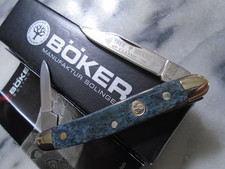 Boker Germany Tree Brand Solingen 2 Blade Pen Knife Smooth Bone Pocket Folder picture