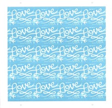 Pristine MNH 2017 Love Skywriting, Sheet of 100 First Class, Unused,5 Books picture
