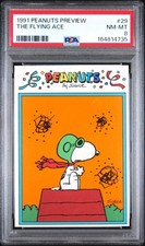 1991 Peanuts Preview The Flying Ace PSA 8 - Rare picture