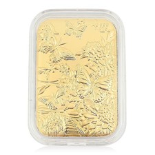 24K Gold Butterfly Family with Rose Embossed Sheet 10mg Del. in 10-12 Days picture