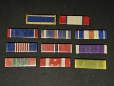 One WW2 Slide On Ribbon Bar Plastic Coated (READ) picture