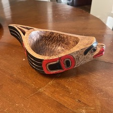 CLASSIC NORTHWEST COAST DESIGN, SEAL EFFIGY CEREMONIAL BOWL Alaska picture