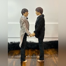 Mattel Ken Doll Lot of 2 – Black & Silver Tuxedo Prom Outfits – 2011 Pre-Owned picture