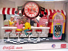 RETRO 3-D ICE CREAM SODA FOUNTAIN SHOP FEATURING COCA-COLA & JUKEBOX -1992 NIB picture