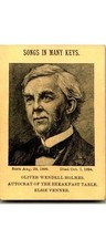 Oliver Wendell Holmes Sr. Playing Card 1852 Victorian Ephemera Portrait US picture