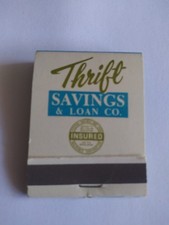 Vintage Matches From Thrift Savings & Loan Company Cincinnati Ohio picture