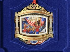 White House Christmas 2010 Ornament William McKinley US Marine Band Complete picture