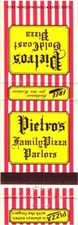 Pietro's Family Pizza Parlors Portland OR Vintage Matchbook Cover 1960s-70s picture