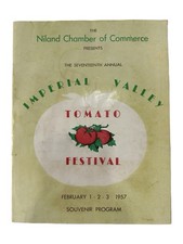 1957 Imperial Valley Tomato Festival Souvenir Program Niland California Vintage picture