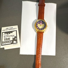 Vintage Disney Ward Kimball Cheshire Cat Watch Indiglo LE 0402 Untested As Is picture
