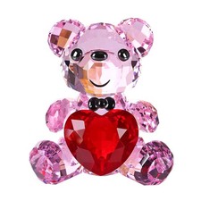 DOJOZ Crystal Teddy Bear Figurine - Pink picture
