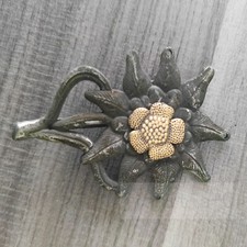 GERMAN Wehrmacht WW2 Edelweiss PIN BADGE MOUNTAIN TROOPS picture